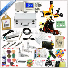 professional complete tattoo kit with 1 LED power supply nice tattoo kit